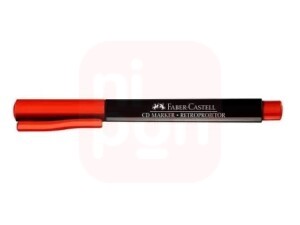 Caneta Retroprojetor 1.0mm Vermelho - Faber-Castell