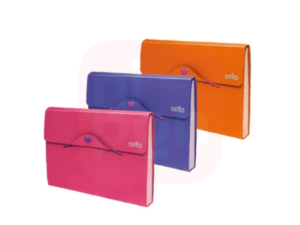 Pasta Sanfonada mini com 12 divisórias FullColor Dello Laranja