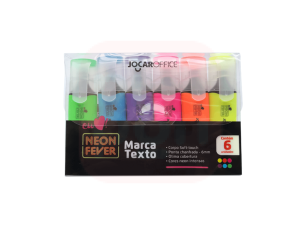 Marca Texto 6 Cores Neon Fever - Jocar Office